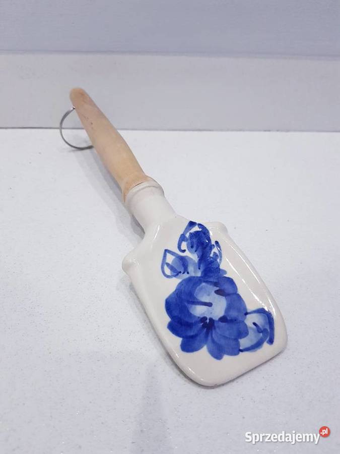Stara unikatowa ceramiczna łyżka łopatka vintage śląskie Dąbrowa Górnicza
