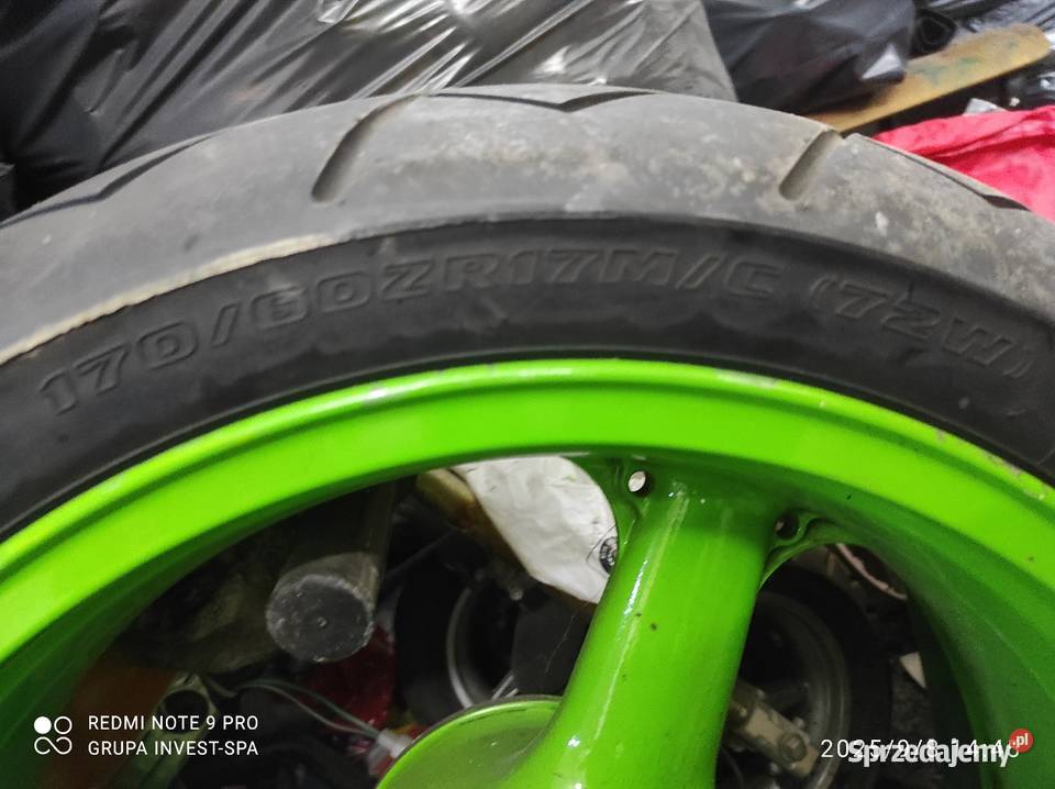 Kawasaki felgi z oponami Motoryzacja sprzedam