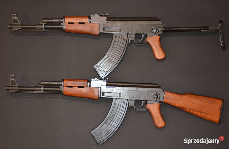 Replika broni Kałasznikow AK47 kolba drewno prod Środa Wielkopolska