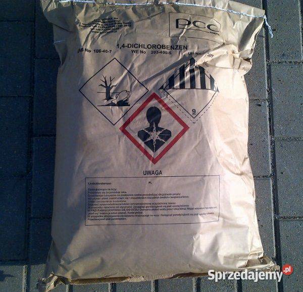 Paradichlorobenzen PDCB 25 14dichlorobenzen Produkcja Wrocław sprzedam