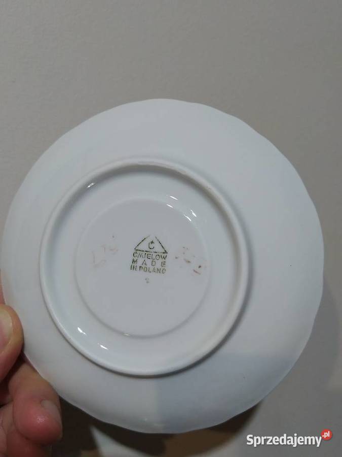 Ćmielów filiżanki podstawki stara porcelana Kraków sprzedam