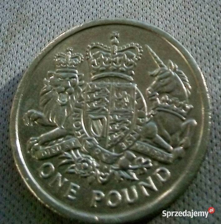 WIELKA BRYTANIA ONE POUND2015 r HERB KRÓLEWSKI 3