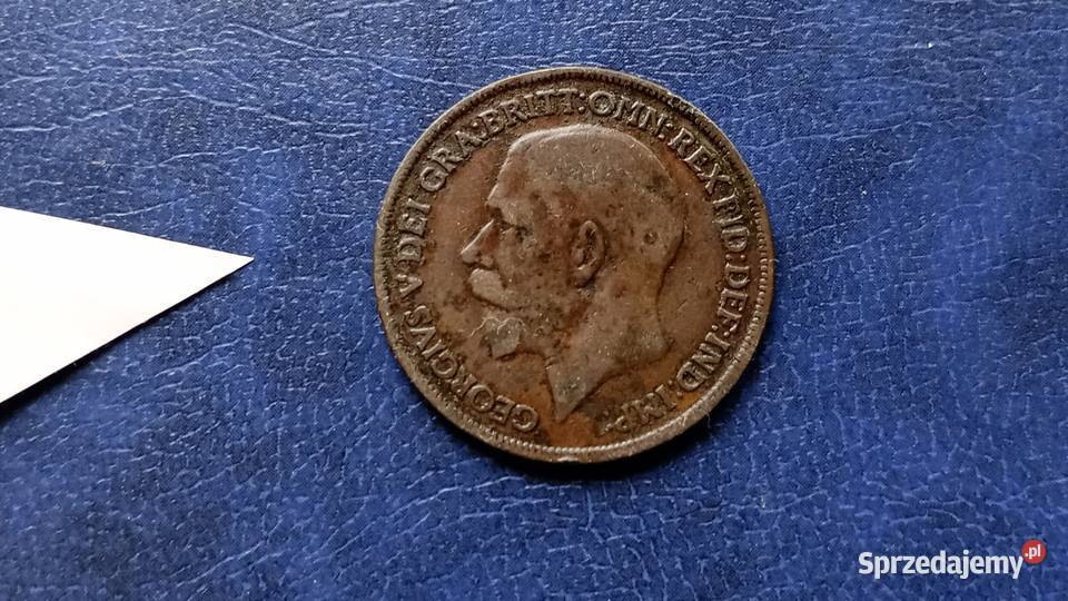 Stare monety 1 pens 1916 Anglia Lesko sprzedam