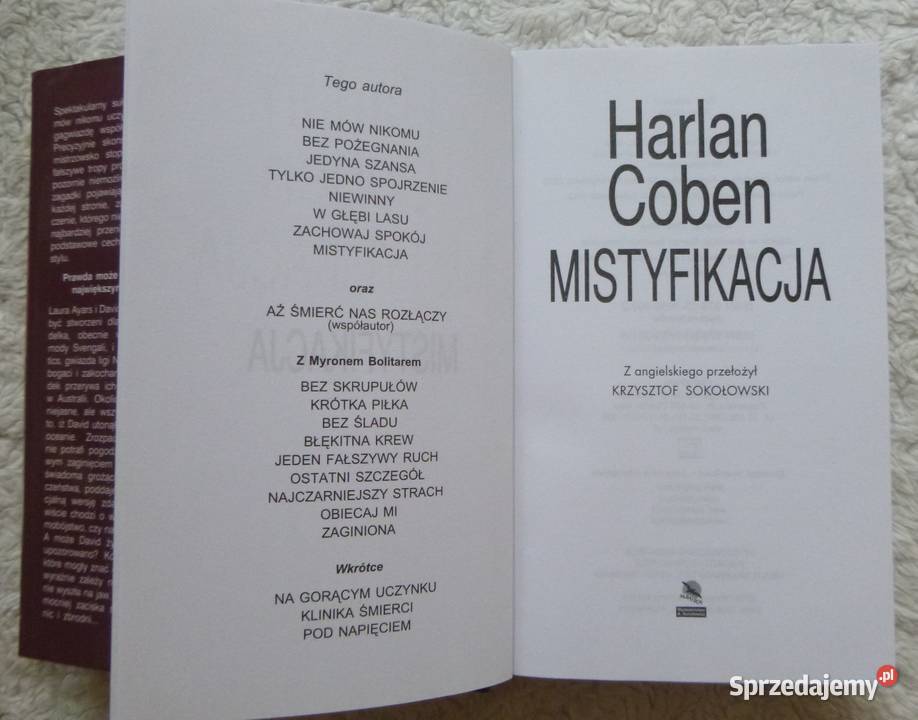 Mistyfikacja Harlan Coben mazowieckie