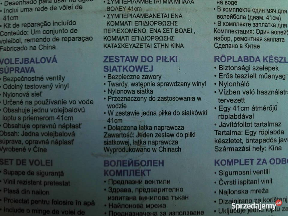 Splash and play Bramka do gry w siatkówkę wodną