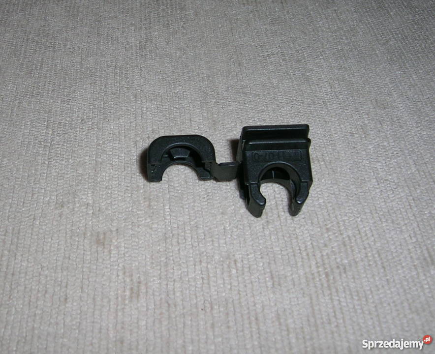 Obejma zacisk poliamid czarny 10mm