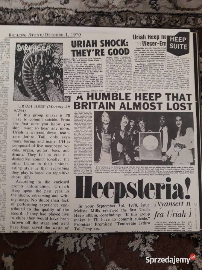z klasyki hard rocka URIAH HEEP Live 1973orginał Rzeszów