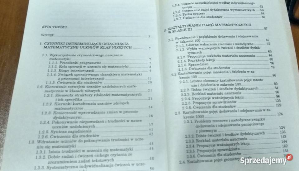 Metodyka nauczania matematyki w klasach niższych Gdańsk
