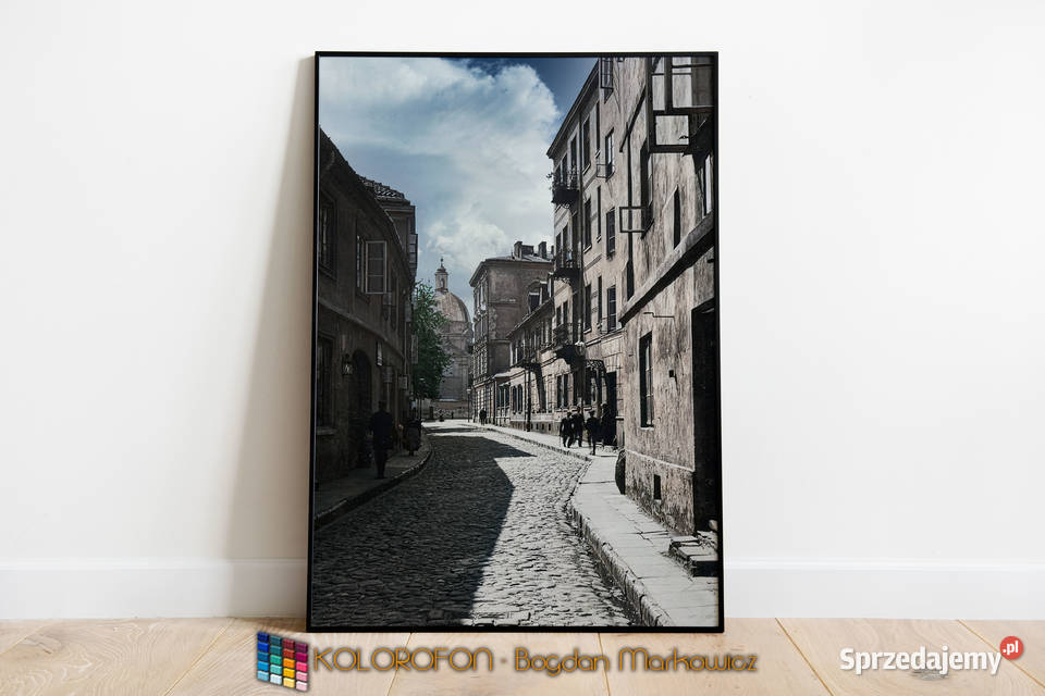 Plakat starej Warszawy z lat 20stych w kolorze sprzedam