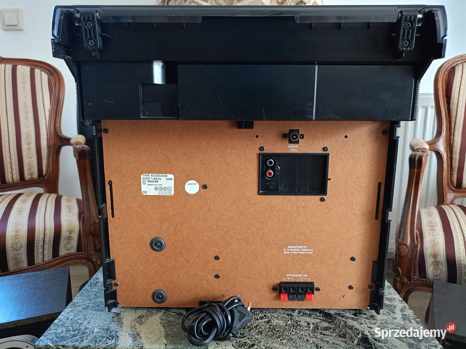 Wieża PHILIPS z Gramofonem i Kolumnami Vintage Drawski Młyn