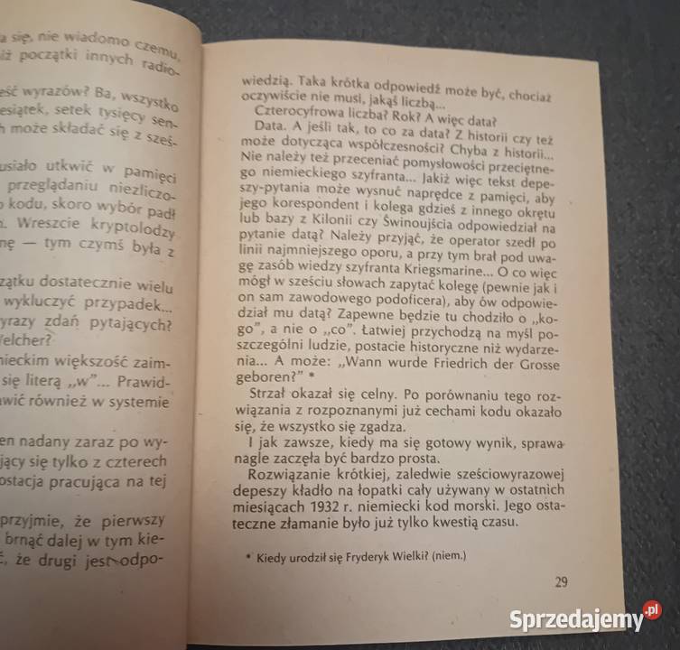 Władysław Kozaczuk Złamany szyfr Enigma Wyd MON wielkopolskie Koźminek sprzedam