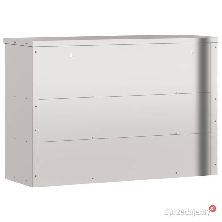 Wisząca szafka kuchenna z półkami stal