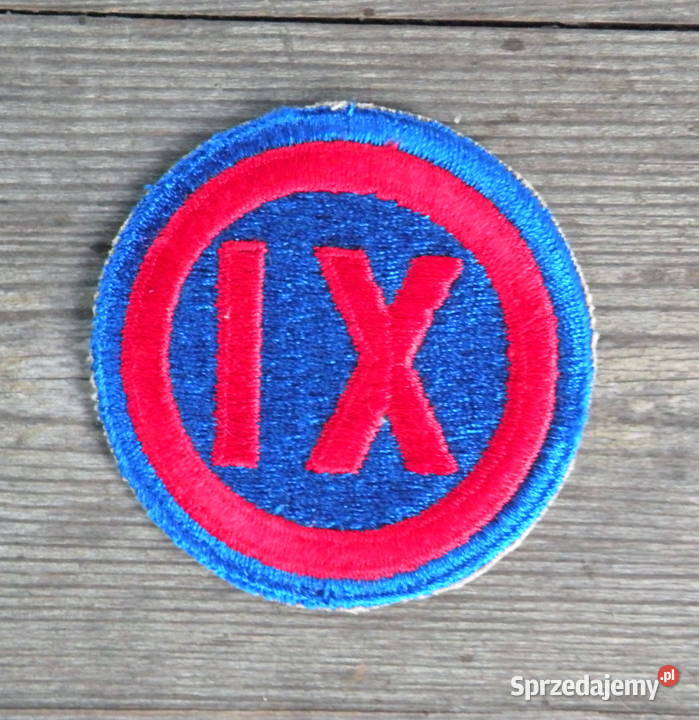 Naszywka us army IX korpus Wrocław