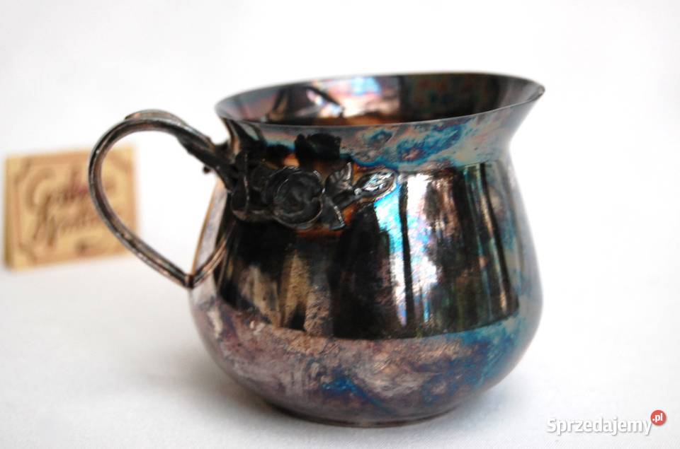 Posrebrzany mlecznik platerowany srebrem róże Lublin sprzedam