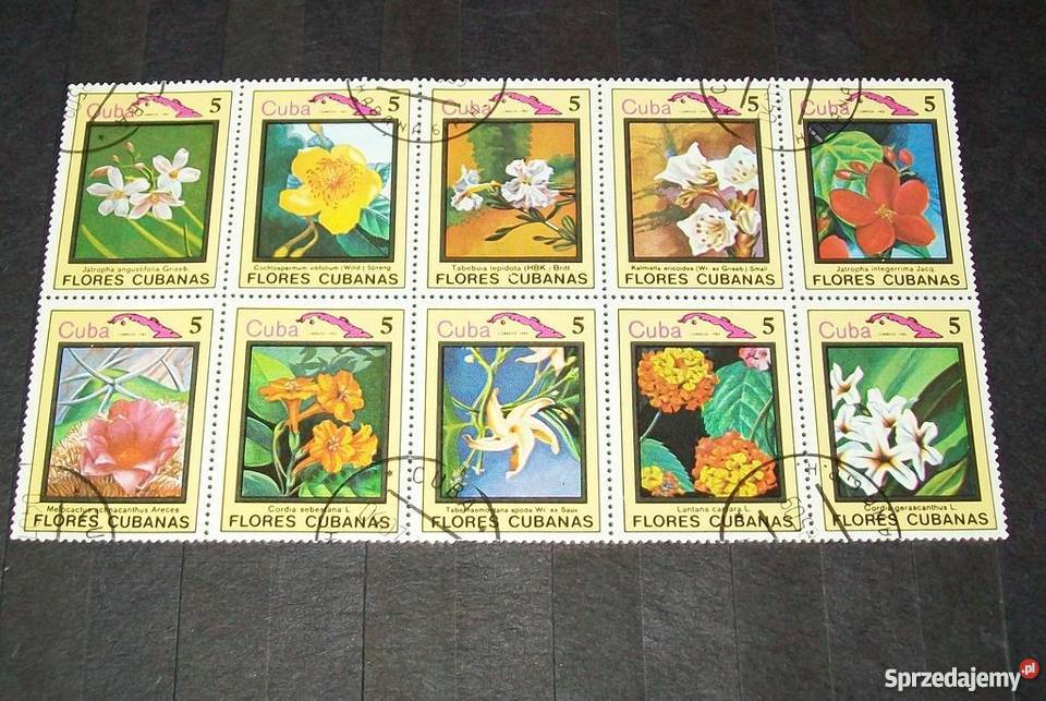 KUBA CUBA 1983r BLOK KWIATY Poznań