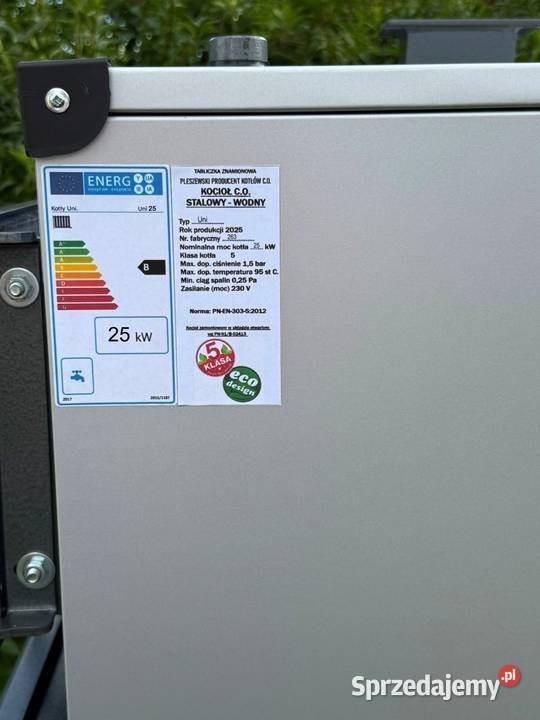 PIEC CO 25 kW drewno węgiel warmińsko-mazurskie Elbląg
