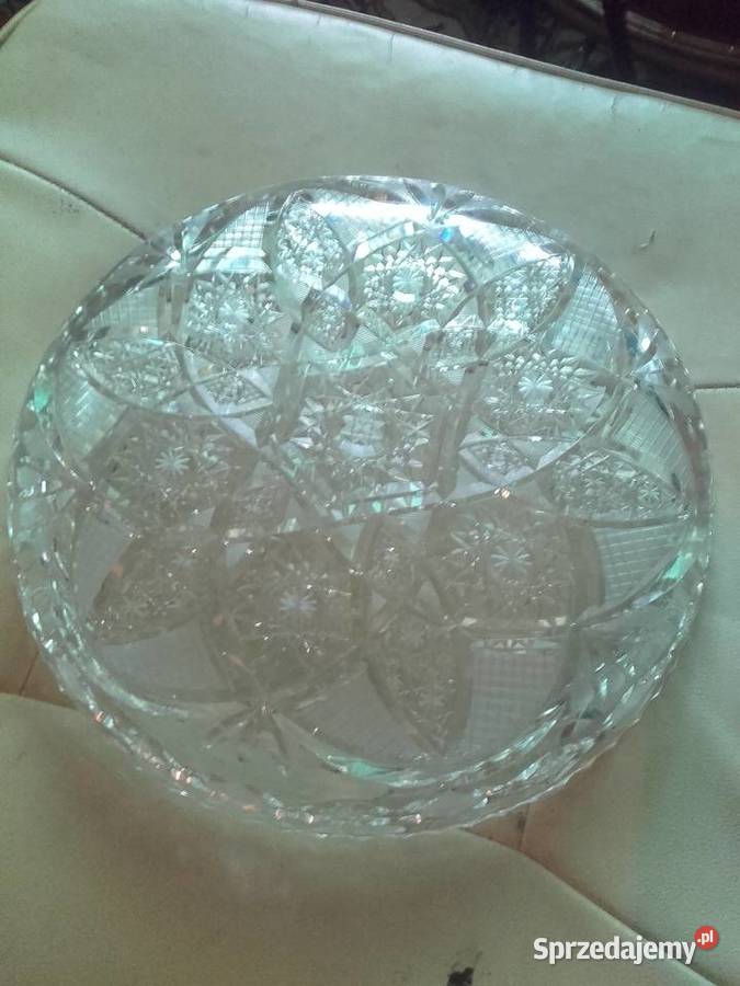 Piękna kryształowa grawerowana mazowieckie Warszawa