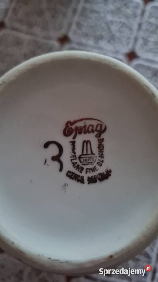 Porcelanowa pijałka Czechosłowacja Cieszyn