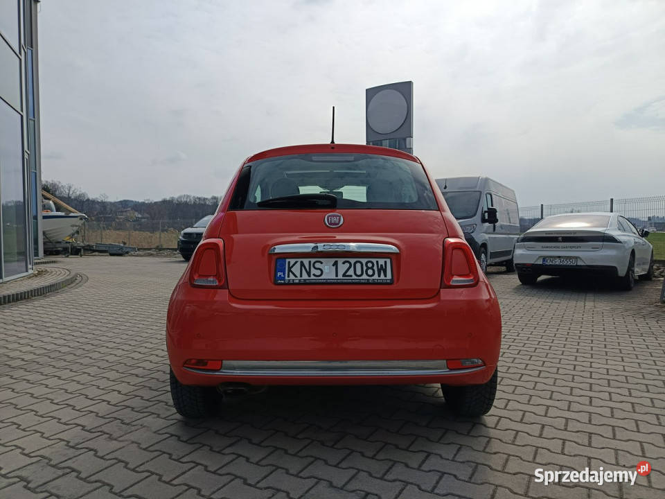 Fiat 500 Lounge 12 69 serwisowany panorama VAT23 komputer pokładowy Nowy Sącz