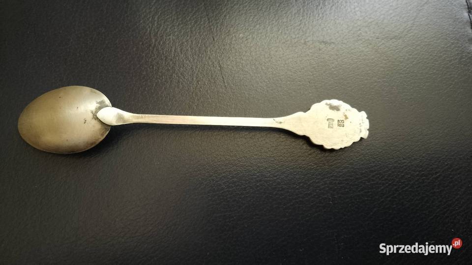 Łyżeczka kolekcjonerska srebrna Nakło nad Notecią