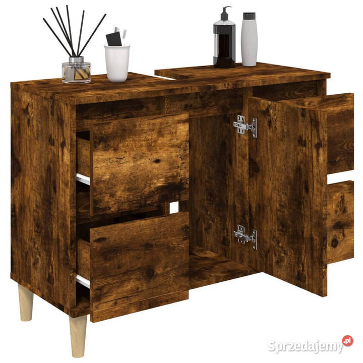 Szafka pod umywalkę przydymiony dąb 80x33x60 Warszawa