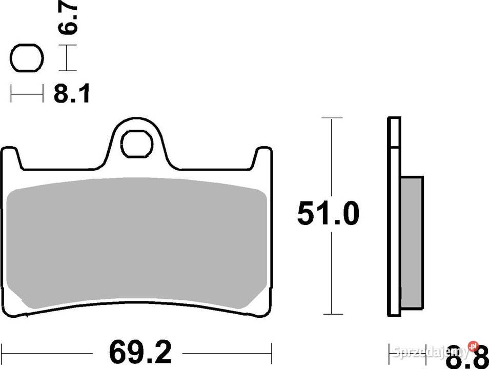 Klocki hamulcowe SBS 634HF YAMAHA FZ8 Fazer 1014 Trzciel