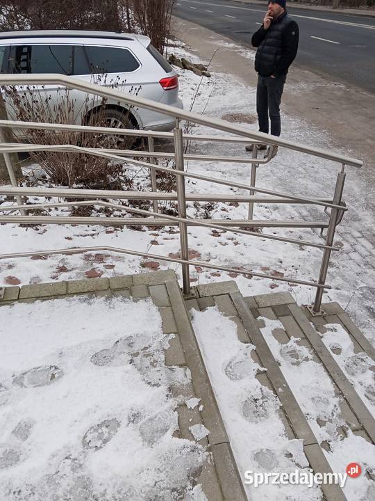 Balustrady poręcze kwasoodporne z demontażu Bydgoszcz
