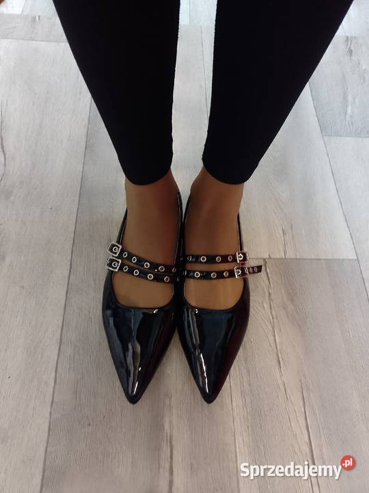 40 Czarne baleriny wieczorowe z zapięciem NOWE inna Kraków sprzedam