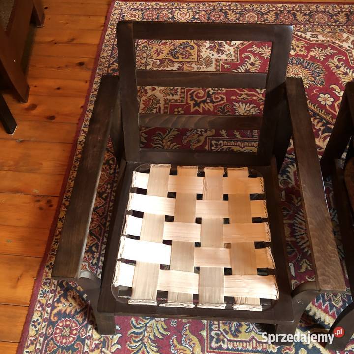 Dwa fotele vintage PRL Radomsko oryginał Antyki, Sztuka, Kolekcje małopolskie