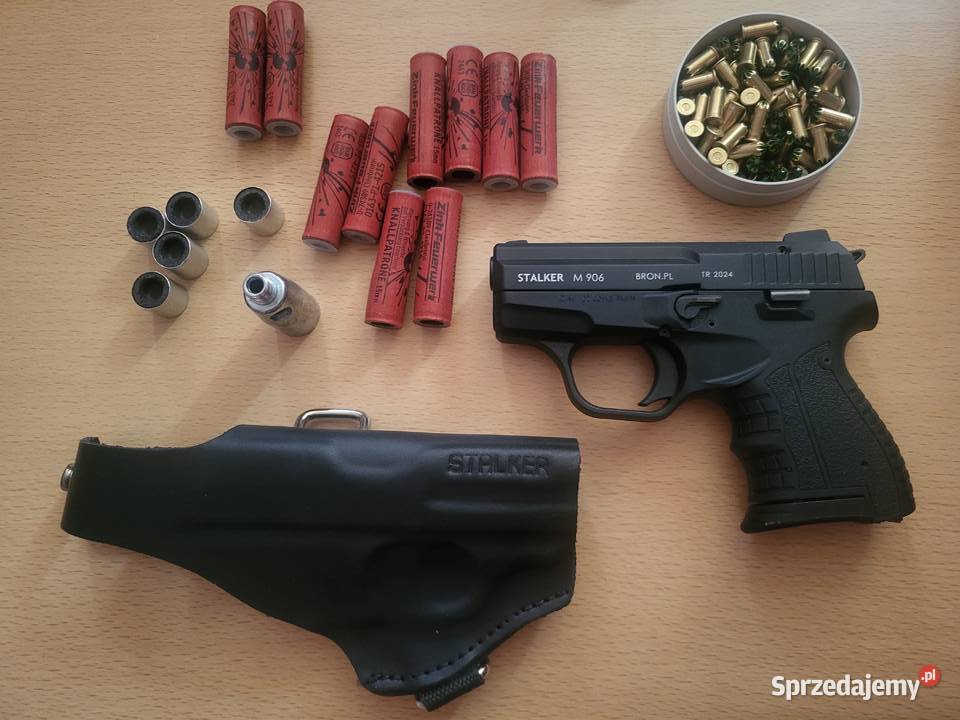 Pistolet Stalker M906 czarny nowy kabora skora Wrocław