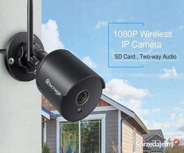 Mała czarna kamera ip WIFI do monitoringu zewnątrz 2mp 3,6mm