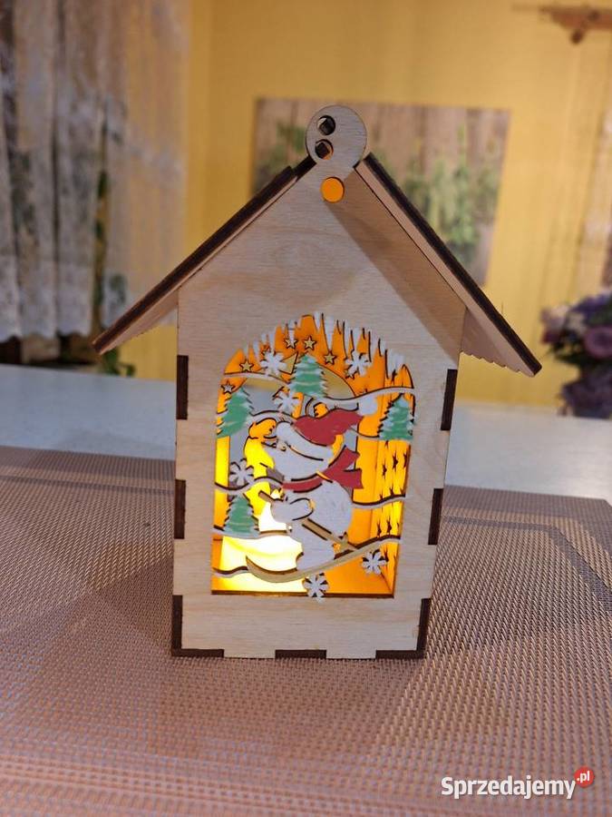 Szopka podświetlona wewnątrz Strzyżów