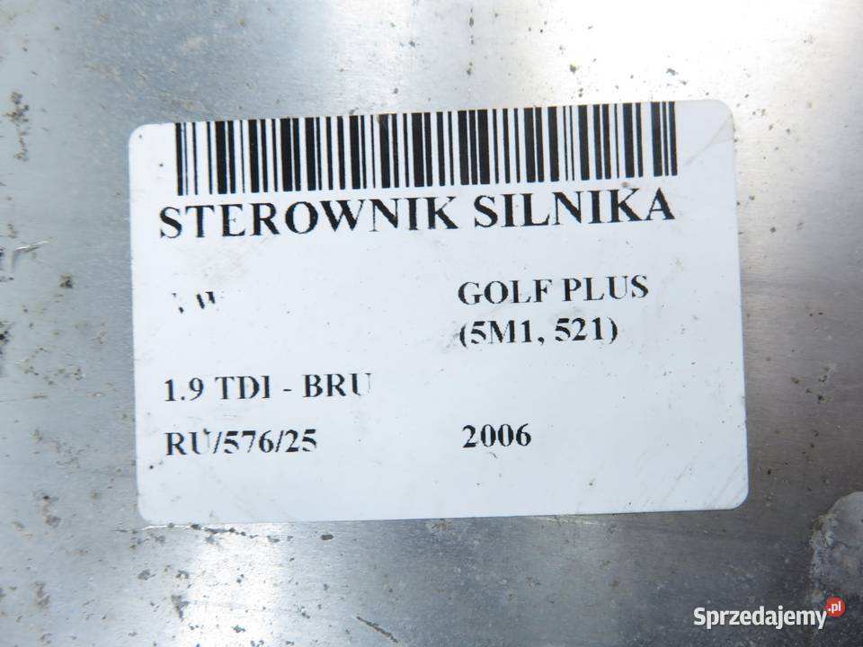 STEROWNIK VW GOLF PLUS 19 TDI 03G906016GR osobowe