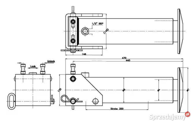 Stopa podporowa hydrauliczna 65250CS z Przasnysz sprzedam