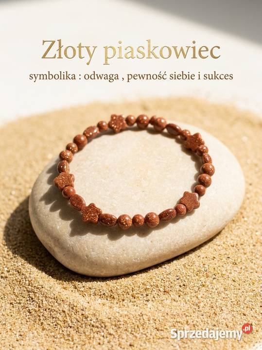 Bransoletka złoty piaskowiec Bransoletki Dąbrowa Górnicza