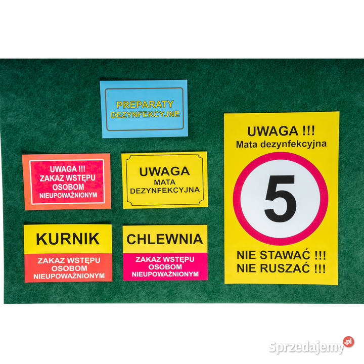 Maty mata dezynfekcyjna 200x120x28 DO NIECKI Szamotuły