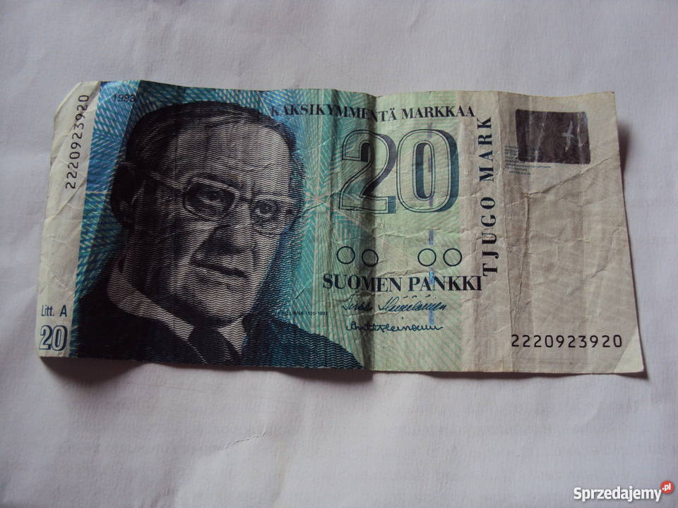 20 Marek Finlandia Numizmatyka Dobruchów