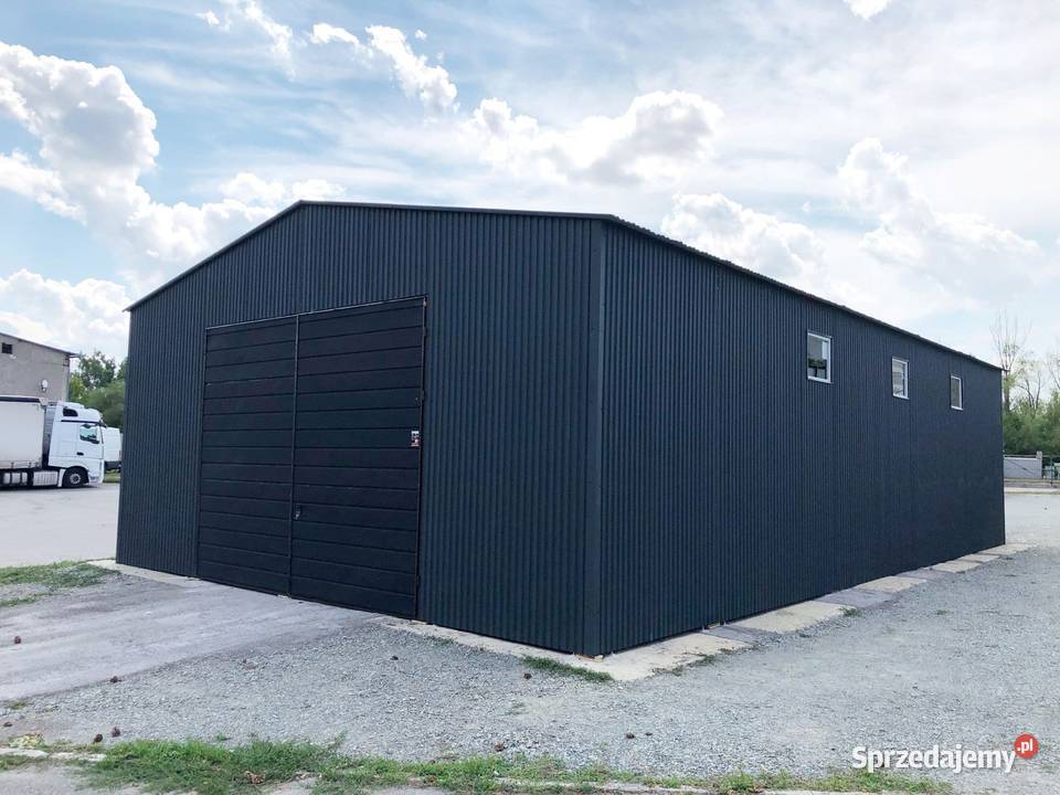 Blaszana hala 814m ciemny grafit matowyczarny Mińsk Mazowiecki sprzedam
