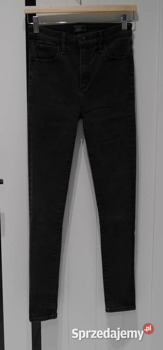 Abercrombie Fitch rurki wysoki stan 34 XS Dżins sprzedam