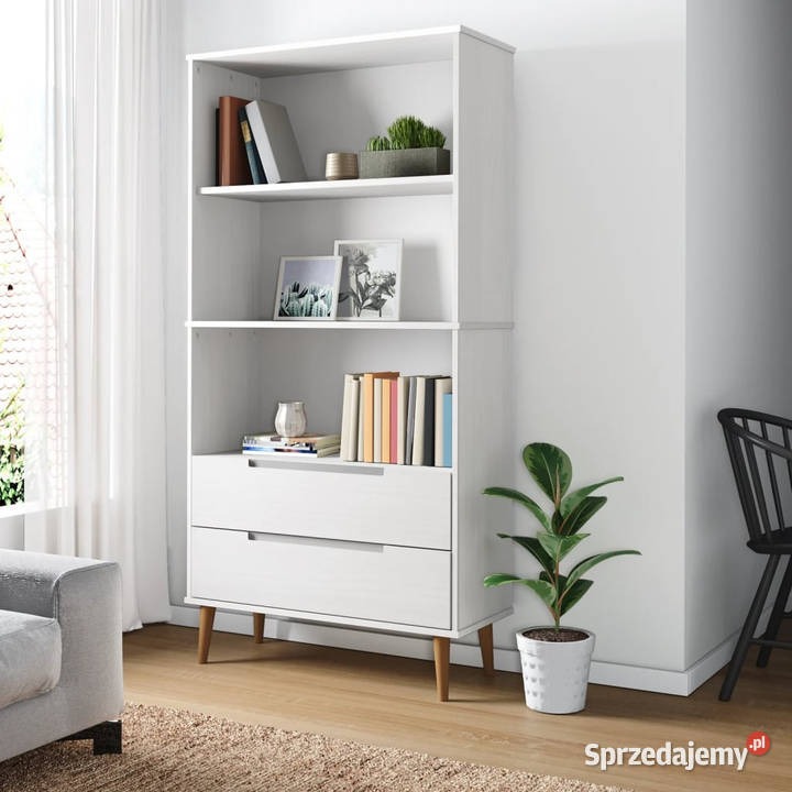 Szafka na książki MOLDE biała 85x35x1705 lita Warszawa sprzedam