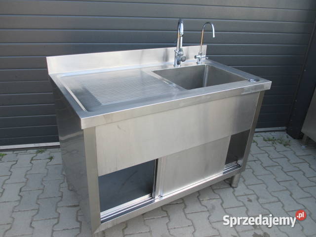 Zlew Gastronomiczny 1 Komorowy Drzwi Suwane