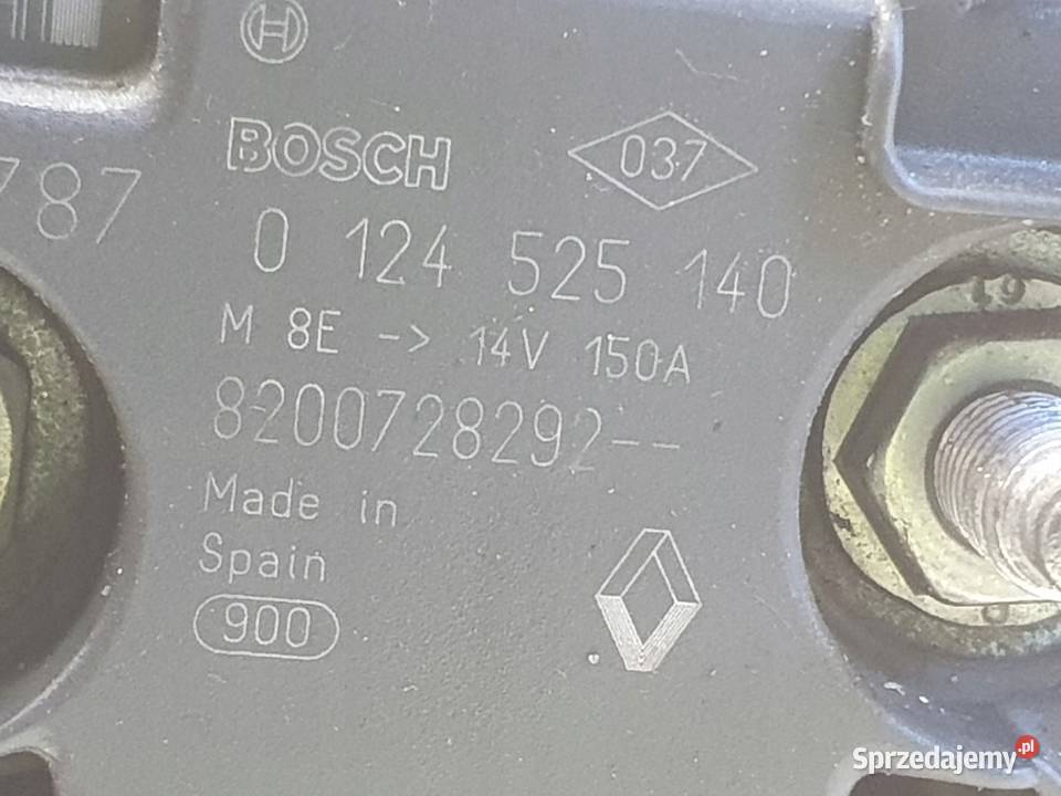 ALTERNATOR Nissan Qashqai 15 DCI bosch osobowe lubelskie Chełm