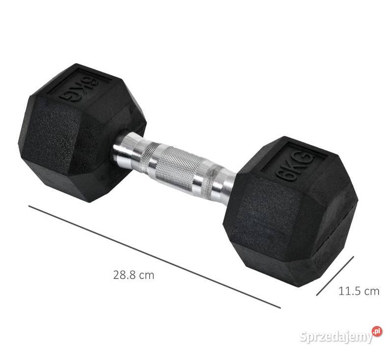 Zestaw 2 gumowych hantli Fitness Metalowa guma Brzesko sprzedam