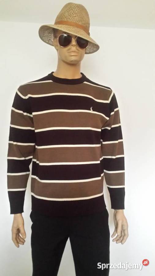 Sweter wzorzyste khaki r 4648 Wkładane przez głowę  śląskie Pszczyna sprzedam