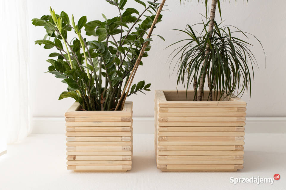 Donica osłona 3D drewniana sosnowa MAŁA profil śląskie Kalety