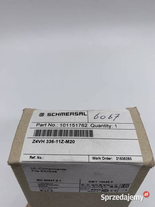 Schmersal 101151762 Z4VH 33611ZM20 Przełącznik z mazowieckie Warszawa sprzedam