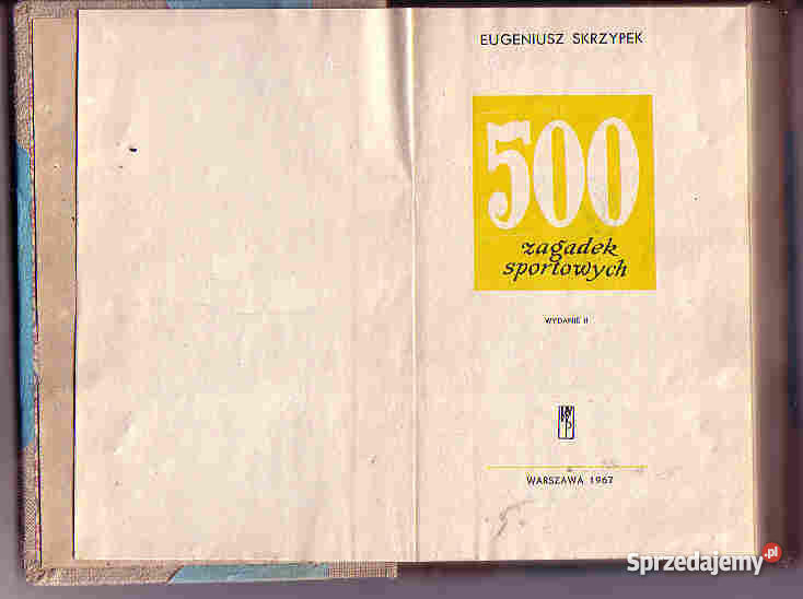 3531 500 ZAGADEK SPORTOWYCH EUGENIUSZ SKRZYPEK Czyrna sprzedam