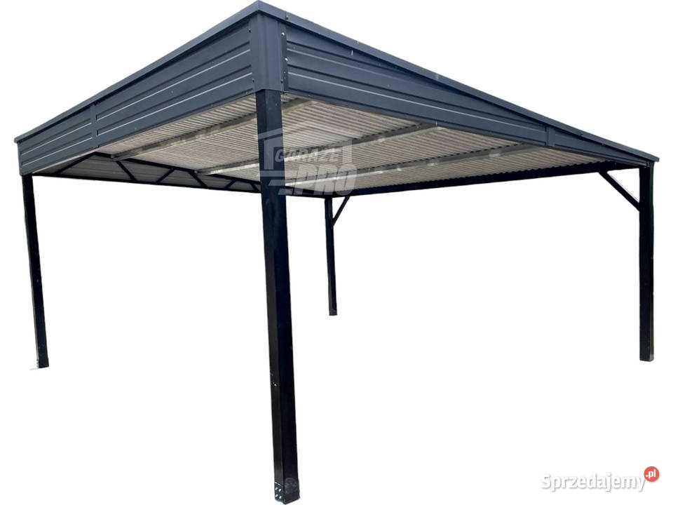 Wiata samochodowa CarPort 6x58m antracyt dach blacha wielkopolskie Września