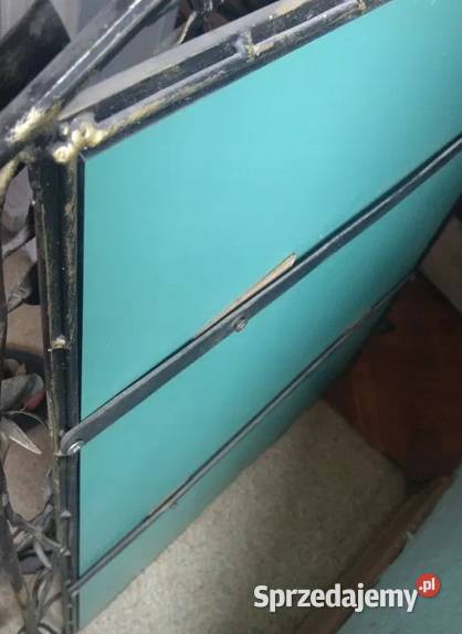 Lustro ścienne 40x60 rama metalowa kwiaty róże czarny Kraków