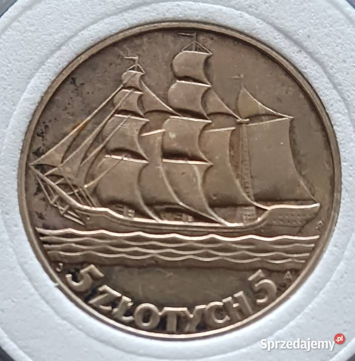 5 Żaglowiec 1936 r Cudo oryginał Kolekcje wielkopolskie Konin